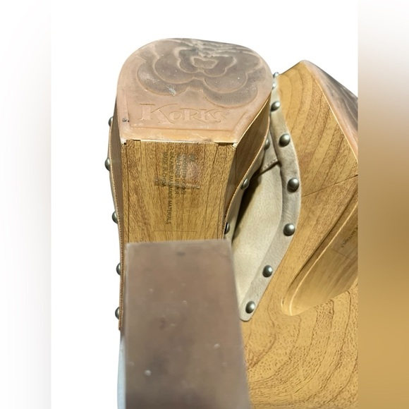 Korks Delaney Sling Back Platform Shoes Clogs - Picture 6 of 7